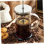 SOLUSTRE Manual Milk Glass Press Pot Coffee Maker for Coffee and Milk - Image 4