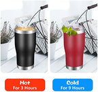 VEGOND 20oz Tumbler Stainless Steel Tumbler Cup with Lid And Straw Vacuum Insulated Double Wall Travel Coffee Mug(Brick Red 6 Pack) - Image 4