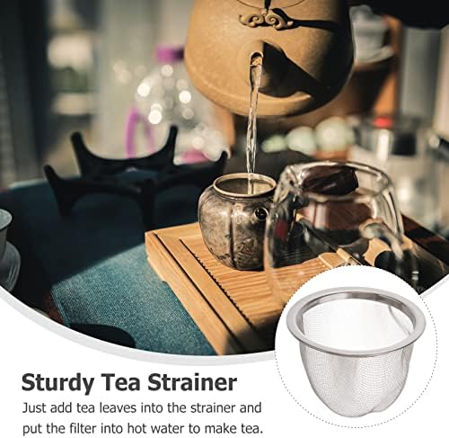 DOITOOL Replacement Teapot Strainer: 8pcs Stainless Steel Teapot Strainers Insert Tea Infuser Loose Tea Strainers for Tea Coffee Maker 6. 5 x 5 cm - Image 3