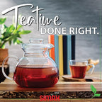 Simax Glass Teapot for Stovetop: Clear Glass Tea Kettle with Spout - 1 Quart/4 Cup Teapot - Microwave Safe - Image 5