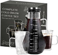 James Bentley 50oz Glass Cold Brew Coffee Maker Set + Easy-Clean Infuser by JAMESBENTLEY