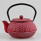 Tea Kettle 20oz/0.6L Teapot Cast Iron Tea Kettle Pot with Infuser Japanese Style Home Teapots(A) - Image 7
