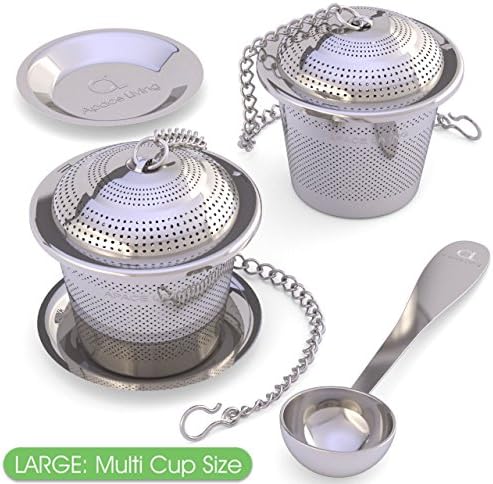 Silver - Medium Tea Infuser + Large Tea Infuser - Image 6