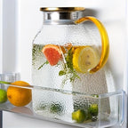 Water Pitcher 1.8L Glass Water Pitcher with Lid and Spray Nozzle Featuring Handle for Refrigerator Suitable for Hot/Cold Water Ice Tea Juice Water Jug - Image 6