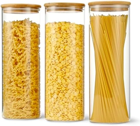 D2scrma 70oz/2.2Qt Round Pasta Storage Containers with Lids 3-Pack by Delicatedtoservicecustomer