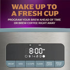 Mr. Coffee® 12 Cup Coffee Maker, Coffee Maker with Decaf Brew and Iced Coffee Brew Settings, Small Batch Setting for 1 to 4 Cups, Reflection - Image 3