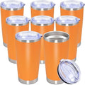 20oz Tumbler Stainless Steel Tumbler Coffee Tumbler with Lid Orange, 8P by AUWBON
