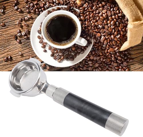 54mm Bottomless Portafilter, Fits 54mm Machines Stainless Steel with Filter Basket Espresso Machine Accessories Replacement Parts (Black) - Image 7