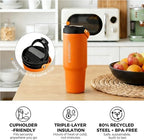 Portable Electric Espresso Maker, 30oz Insulated Stainless Steel Extraction Coffee Cup,Fast Brew with Pressure, Rechargeable, Leak Proof, BPA Free, Ideal for Travel,Commute and Office - Image 4