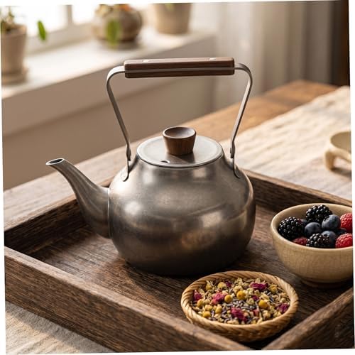 Stainless Steel Tea Kettle with Removable Infuser 1l Silver - Image 5