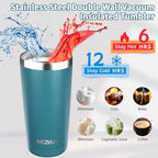 MEZMUT 20oz Insulated Tumbler Cup Travel Coffee Mug with Lid(Mixed2,4 Pack) - Image 2