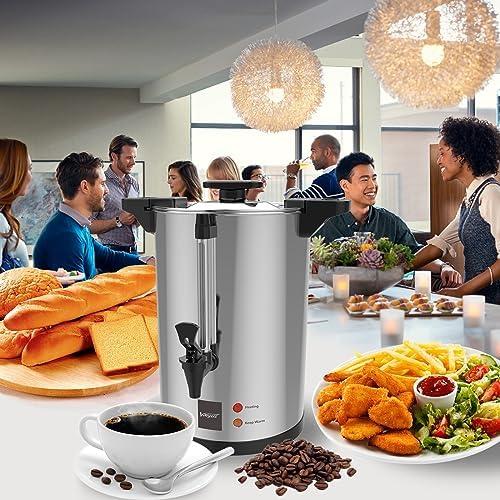 Valgus Commercial Stainless Steel Coffee Urn 110 Cup 16L Coffee Maker - Image 3