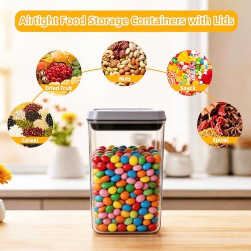 Pop Push Button Airtight Food Storage Containers 3 Pack (1.8Qt) - Image 4