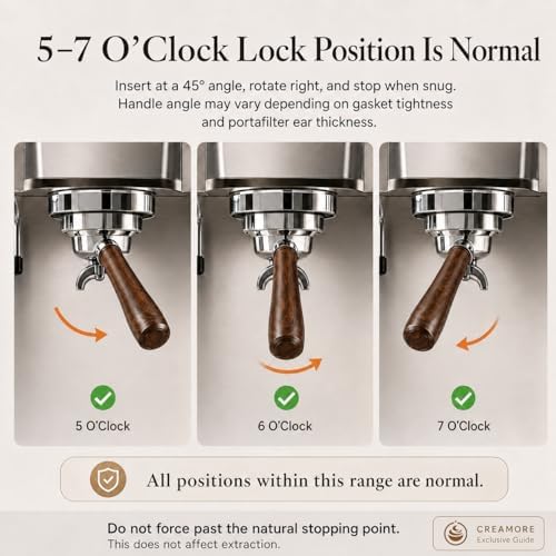 Espresso Accessories, 54mm Bottomless Portafilter with Detachable Double Spout, 18g ARCFLOW™ Filter Basket, 3-Ear Design, Walnut Wood Handle, Compatible with Breville 54mm Espresso Machines - Image 6
