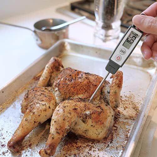 Lavatools PT09 Combo Pack Super-Quick Commercial Grade Digital Thermometer for Cooking, Meat, Candy, Candle, Liquid, Oil, 4.5" & 3" Probe, Splash Proof, °C/°F Toggle, Hold Function - Sambal - Image 6