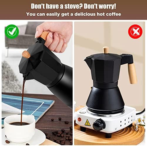 SHANGSKY Coffee Pot Electric Coffe Maker 6 Cup, Espresso Coffee Maker - Image 3