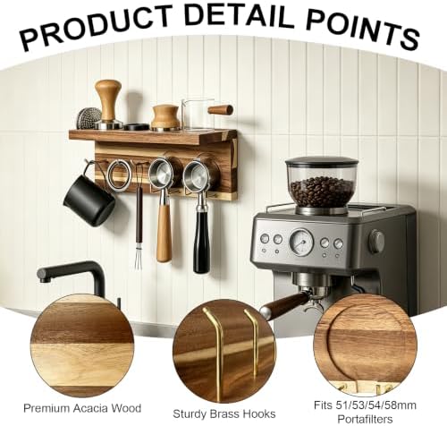 Espresso Accessories Wall Mounted Organizer Station - Image 5