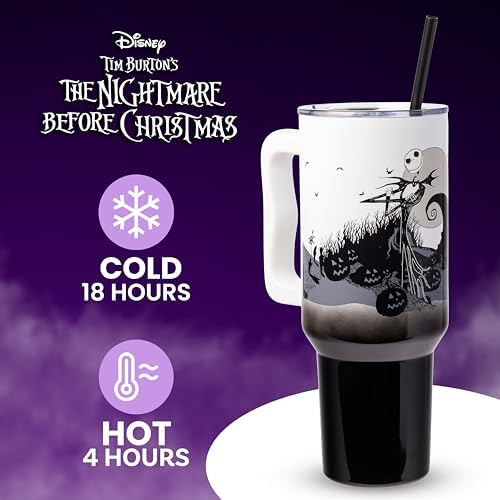 Silver Buffalo Nightmare Before Christmas, Stainless Steel Tumbler, 40oz - Image 2