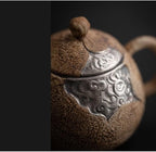 Tea Pots For Loose Tea Old Rock Mud Teapot Handmade Household Retro Teapot Single Pot Japanese Hand-caught Pot Tea Infuser Pot - Image 3
