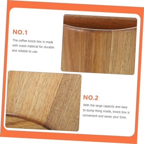 Wood Espresso Knock Box Station for Used Coffee Grounds Disposal - Image 2