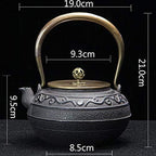 tetsubin 40oz cast iron kettle workshop japanese Healthy cast iron Teapot with Stainless Steel Infuser （1200mL）【1.75Kg】 - Image 3
