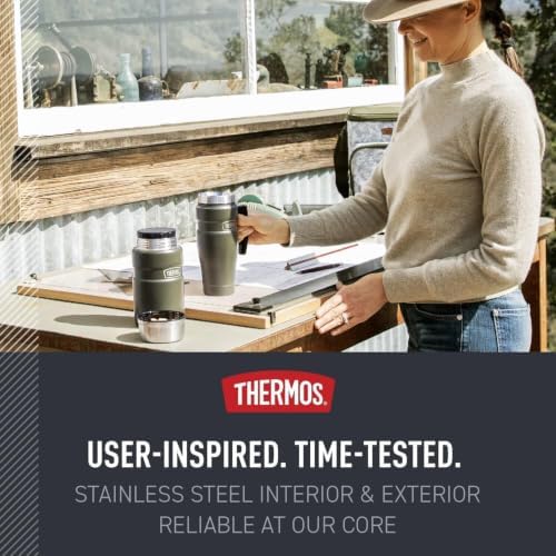 THERMOS Stainless King Travel Mug with Handle, 16oz, Matte Teal - Image 5