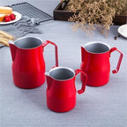 Stainless Steel Milk Frothing Pitcher Pour Over Coffee Kettle Steaming Cup(White,700ml) - Image 6