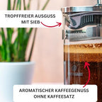 Westmark French Press Coffee Maker, 500 ml, Brasilia, BPA-free, Stainless steal, 24702260 - Image 5