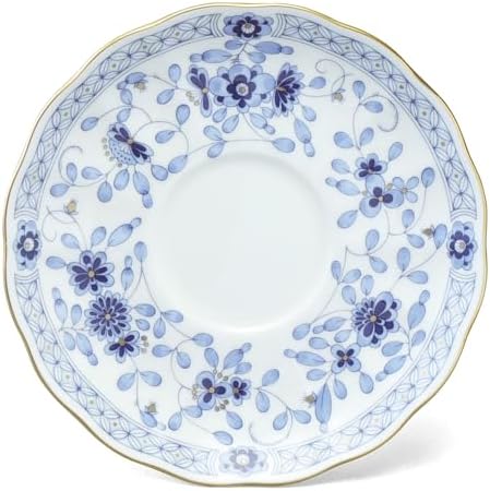 Narumi 9682-20515AZ Cup and Saucer Set, Milan, 7.8 fl oz (200 cc), Blue, Floral, Plum Blossom, Chintz, Pair of Coffee Cup & Saucer, Wedding Gift, Made in Japan, Gift Box Included, Wrapped - Image 3
