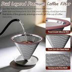 Chemex Coffee Filter – Double Layer 600 Mesh Stainless Steel - Image 4