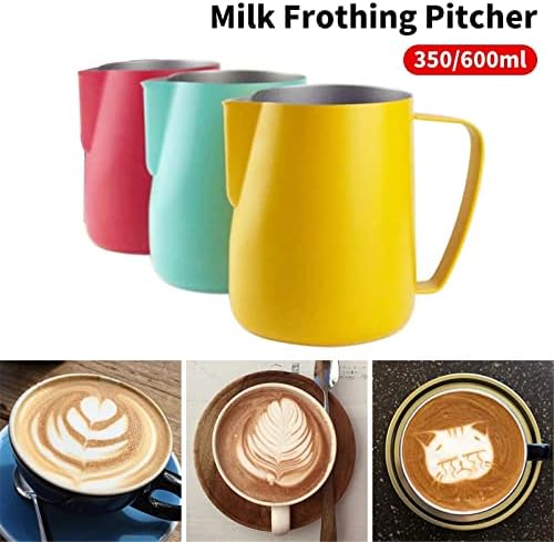 Milk JugMilk Frothing Jug Pitcher Stainless Steel Frother Cup Espresso Steam Coffee for, Latte Art(600ml) - Image 4