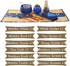 Artcome 12Pcs Japanese Matcha Tea Set - Bowl, Bamboo Whisk, Holder, Brush and Screen - Handmade Ceremony Kit for Traditional Tea Ceremony - Image 2