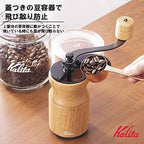 Carita Kalita Coffee Grinder Wood Hand Grinder Manual Natural KH-10 N #42167 Antique Coffee Grinder Small Outdoor Camping Adjustable Grinder with Lid - Image 3