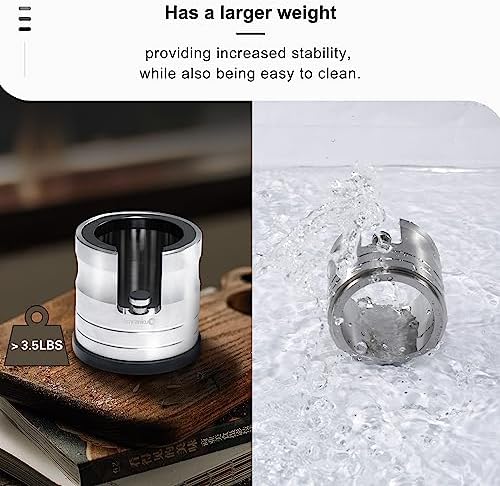 Portafilter Holder - Espresso Tamping Station Crafted from Solid 304 Stainless Steel for Most 58mm Portafilters with Adjustable Height Screw | Stable and Efficient Puck Preparation - Image 6