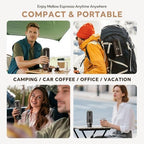 i Cafilas 2-in-1 Portable Espresso Maker For Nespresso Pod＆Ground,Black - Image 4