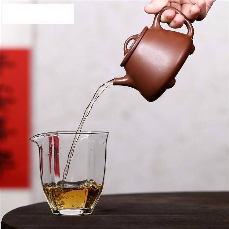 Tea Pots For Loose Tea 210ml Retro Purple Clay Teapots Handmade Pot Raw Ore Purple Mud Kettle With Infuser Zisha Tea Set Craft Chinese Teapot Tea Infuser Pot - Image 5