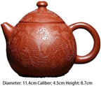 Tea Pots For Loose Tea Purple Clay Teapot, Office Teapot, Creative Retro Round Teapot, Suitable For Most Tea Leaves Tea Infuser Pot - Image 2