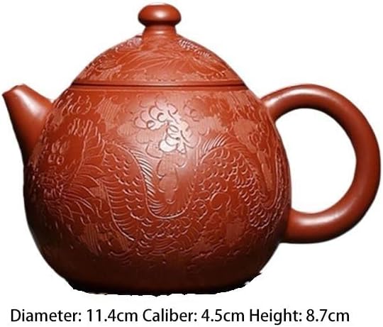 Tea Pots For Loose Tea Purple Clay Teapot, Office Teapot, Creative Retro Round Teapot, Suitable For Most Tea Leaves Tea Infuser Pot - Image 2