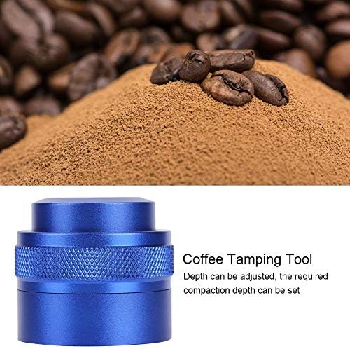 51mm Reusable Coffee Tamper, Stainless Steel Coffee Distributor, Adjustable Depth, Food Grade 304 Material, for Breville 54mm Portafilter (Blue) - Image 4