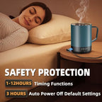 14oz Magnetic Charging Cordless Smart Coffee Mugs, Fast Heating & High Temperature Self Heating Coffee Mug, Keeps Hot Up to 149℉ for Hours, Mug Warmer for Home, Offiece Coffee Tea Lover(No APP) - Image 3