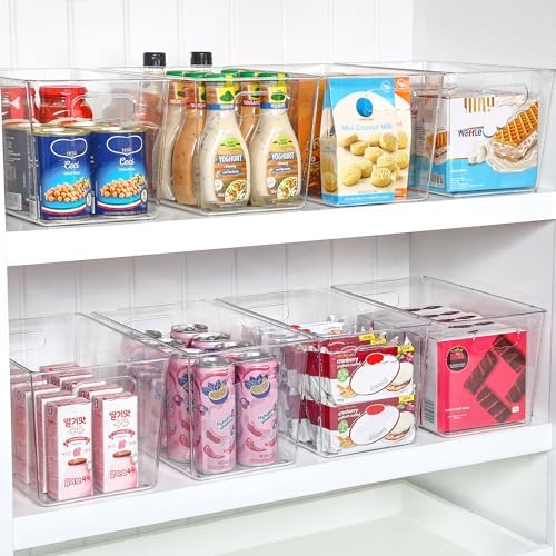 Vtopmart 6 Pack Clear Storage Bins, Pantry Storage Bins with Handle, XL - Image 3