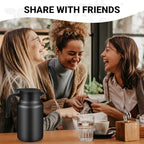 Insulated Coffee Carafe, 51 oz, Keeps Hot for 12H, Black - Image 6