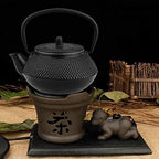 Tea Kettle, 800Ml Japanese Cast Iron Teapot with Removable Infuser/Strainer Cast Iron Tea Kettle Stovetop for Stovetop Black - Image 5