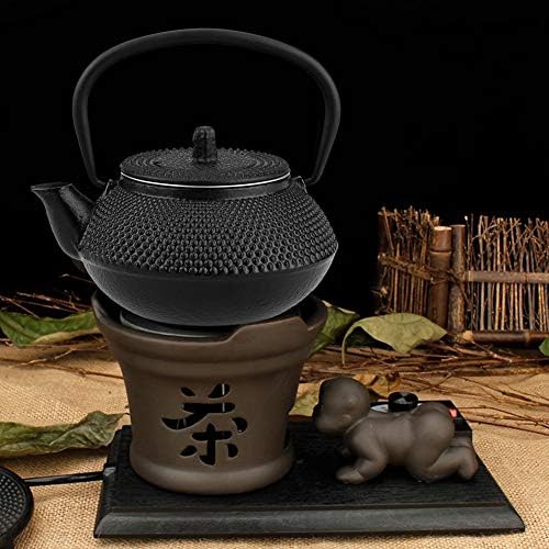 Tea Kettle, 800Ml Japanese Cast Iron Teapot with Removable Infuser/Strainer Cast Iron Tea Kettle Stovetop for Stovetop Black - Image 5