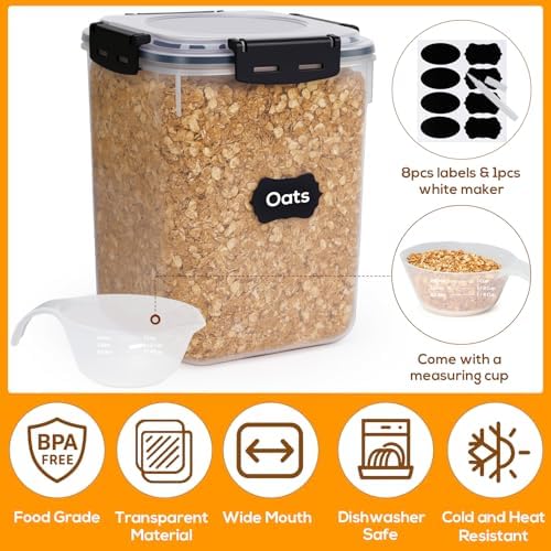 4 Pack 5.3L Thick Flour Sugar Storage Containers for Pantry, Airtight - Image 6