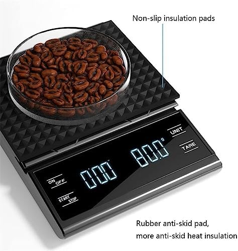 JSEIAJB Digital Kitchen Coffee Scale Timer High Precision Pour Over Drip Espresso LCD Display - Image 3