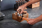 54mm distributor called Adjustable Depth espresso leveler Compatible with Breville Machine Accessories The coffee leveler Made of Stainless Steel and Walnut wood - Image 3