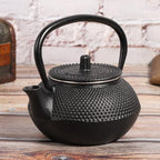 Cast Iron Teapot 0.3L with Strainer, Small Tea Kettle - Image 3