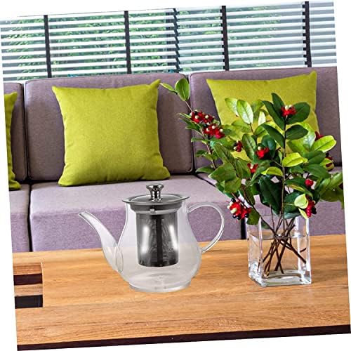 Tea Kettles Glass Teapot Clear Tea Cup Glass Tea Infuser Metal Water Jug Chinese Teapot - Tea Set Borosilicate Teapot Teapot with Filter Camping - Image 6