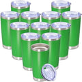 20 oz Tumbler Insulated Tumblers Stainless Steel Coffee Mug,Green 12PCS by Providethebestproducts